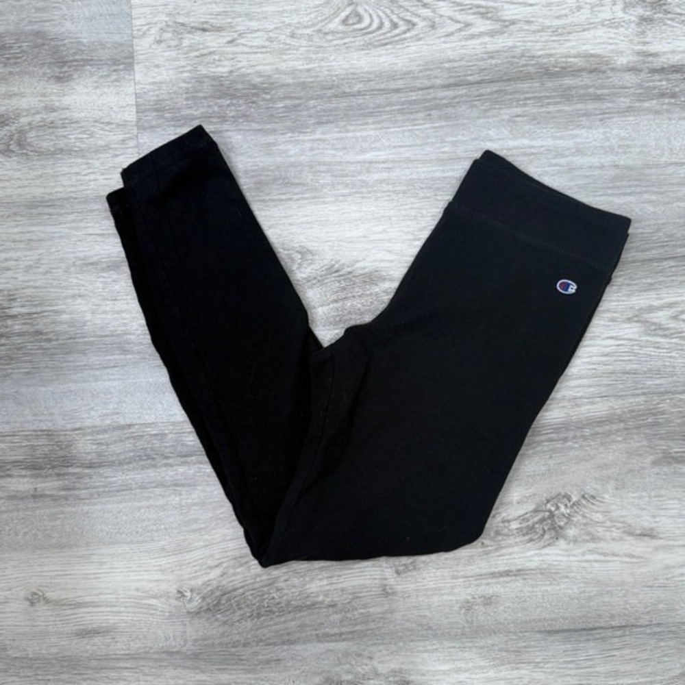 Champion Women's Black Leggings XL Extra Large Athleticwear Activewear Logo - Picture 1 of 8